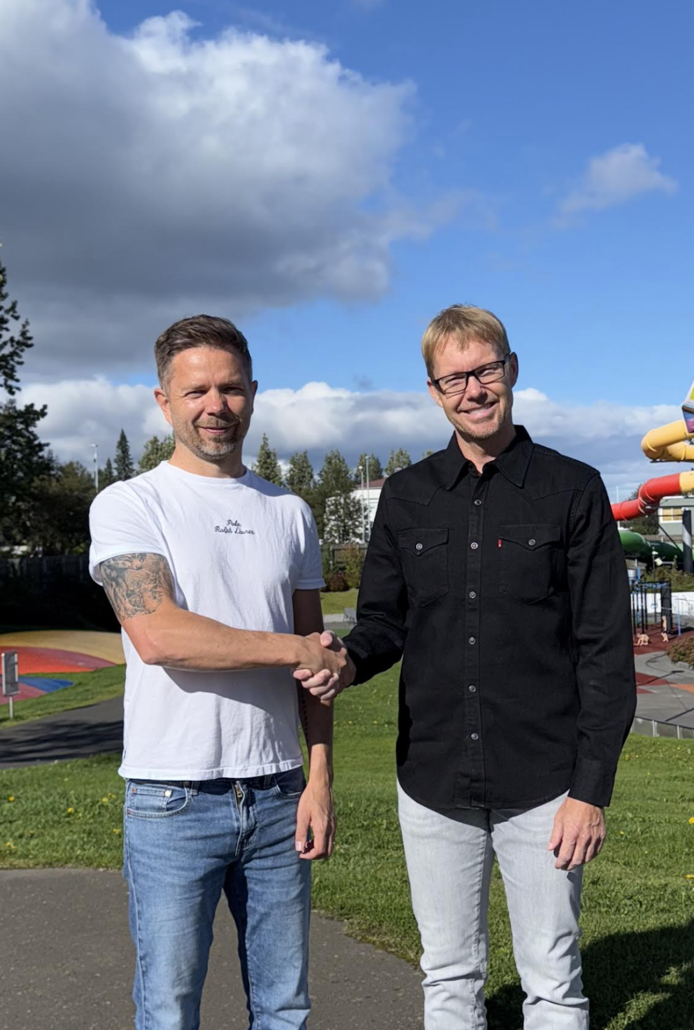 Ingi Torfi annar stofnenda LifeTrack og Elvar Smári Sævarsson, fagstjóri ÍAK einka- og styrktarþjálf…